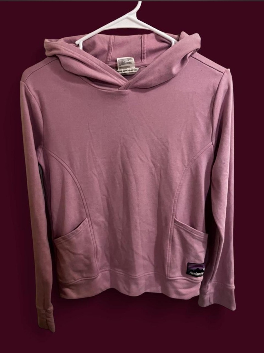 Women’s Hooded Pullover Sweater - Dusty Mauve